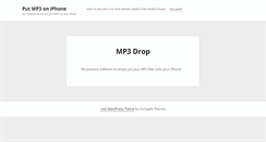 Desktop Screenshot of mp3drop.com